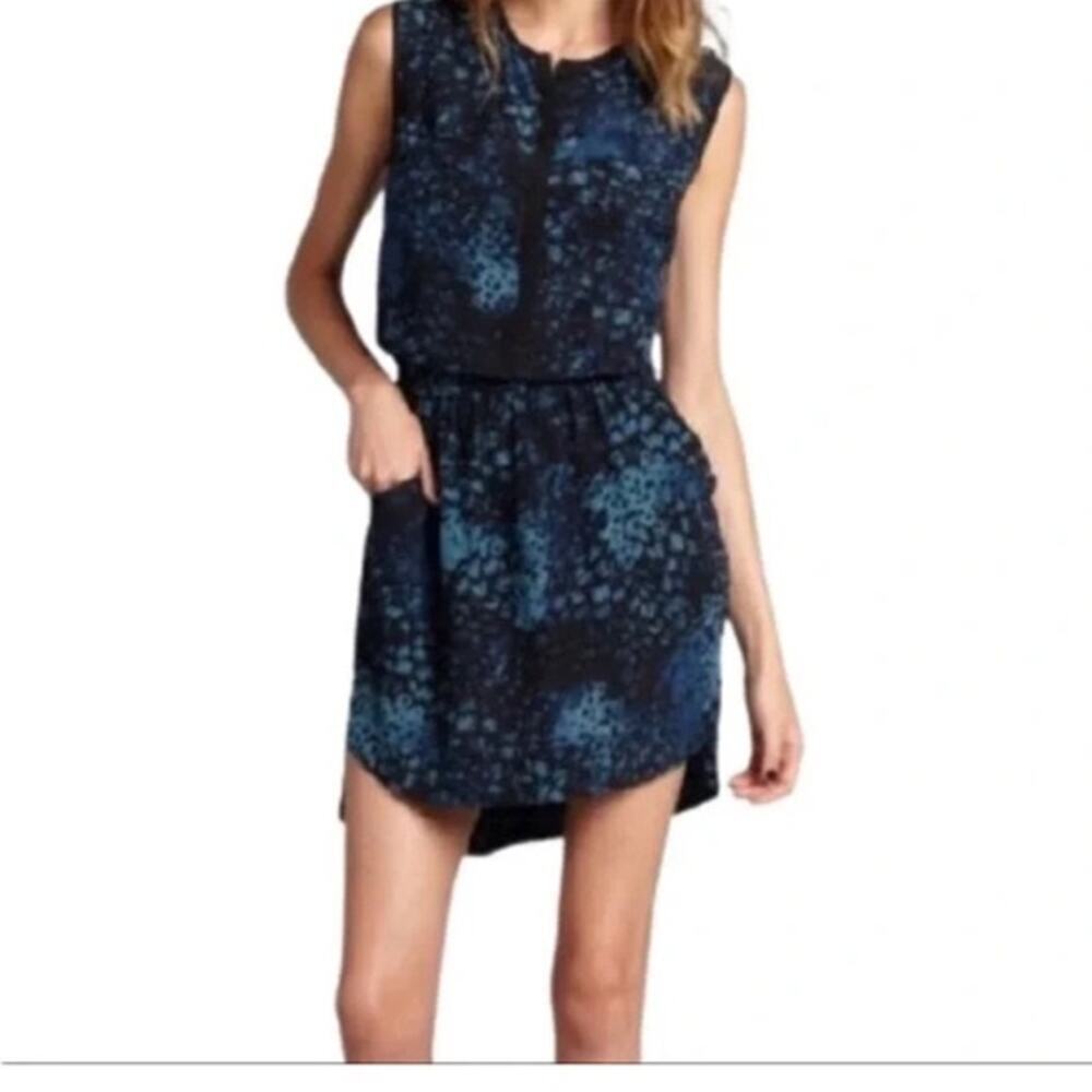 Rebecca Taylor 100% Silk Dress sz 10 Drop Waist Dress